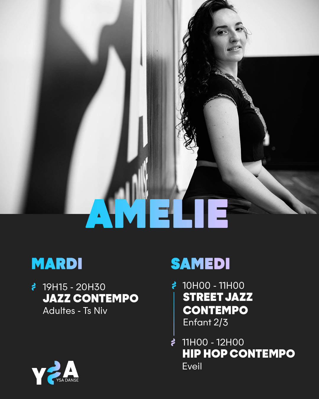 visuel-insta-prof-amelie Visuel Instagram qui rappelle le cours de chaque professeur