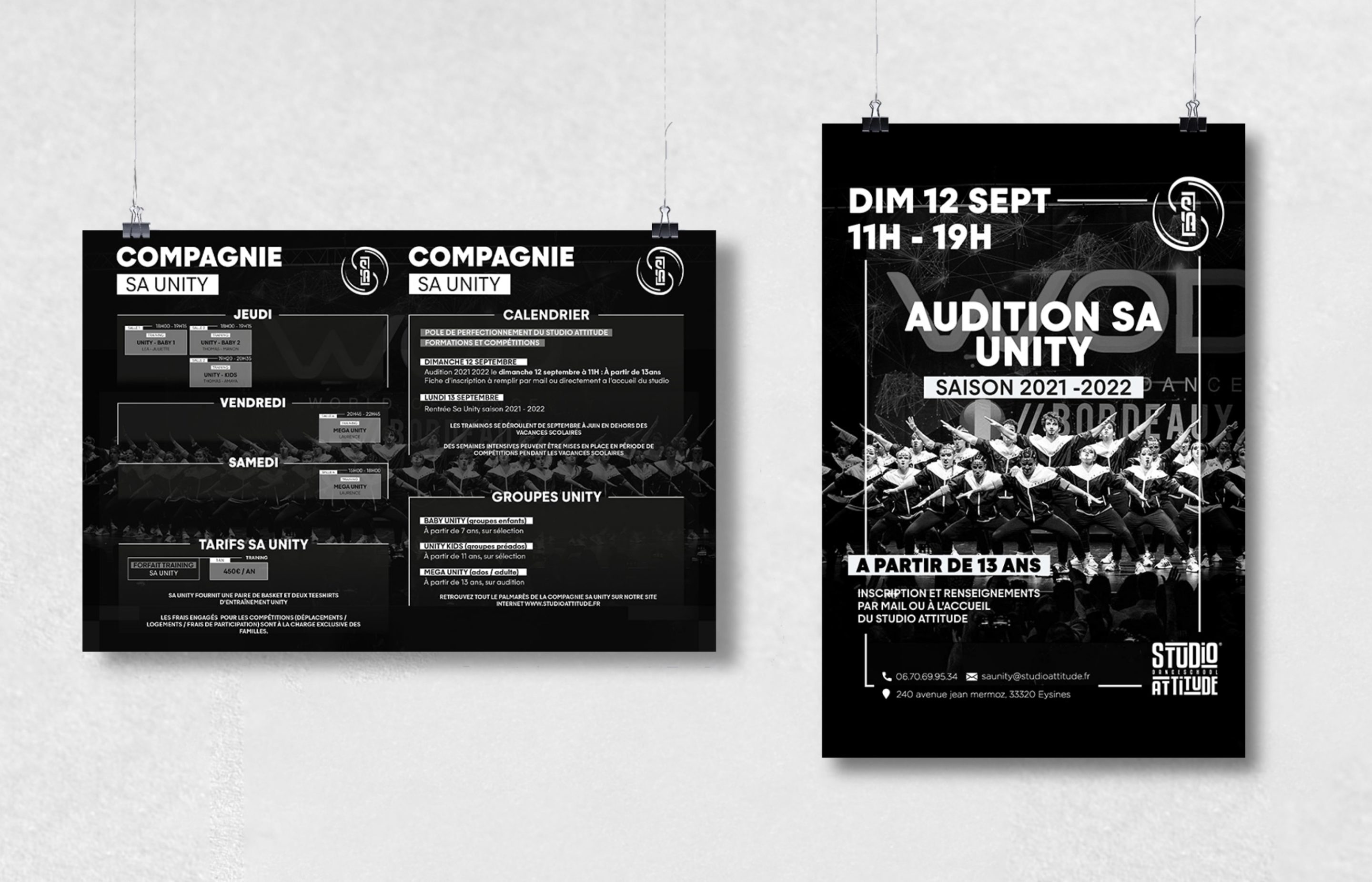 studio attitude Affiche audition Unity studio attitude Affiche audition Unity