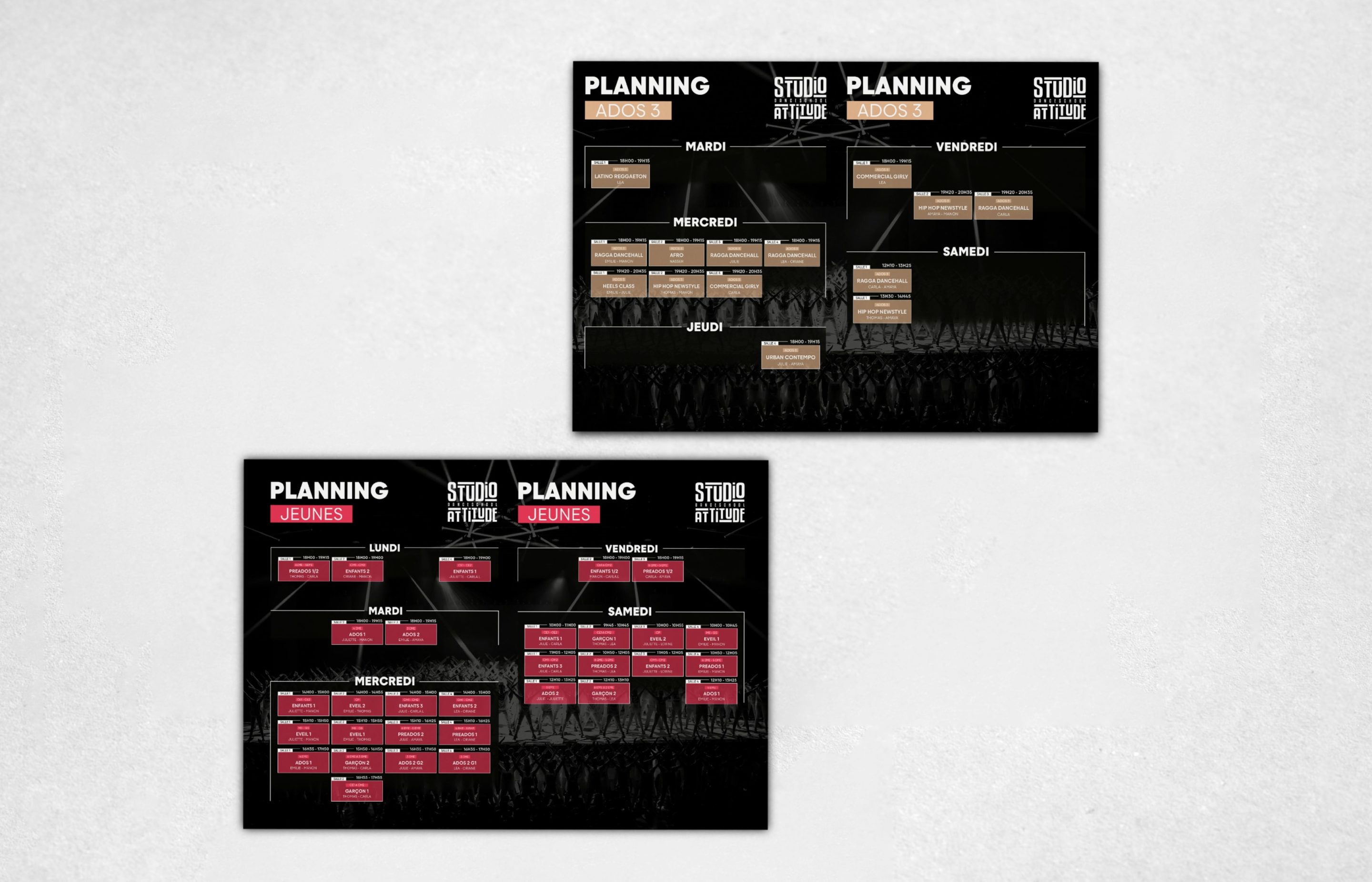 studio attitude planning jeune et ados 3 studio attitude Affiche audition Unity
