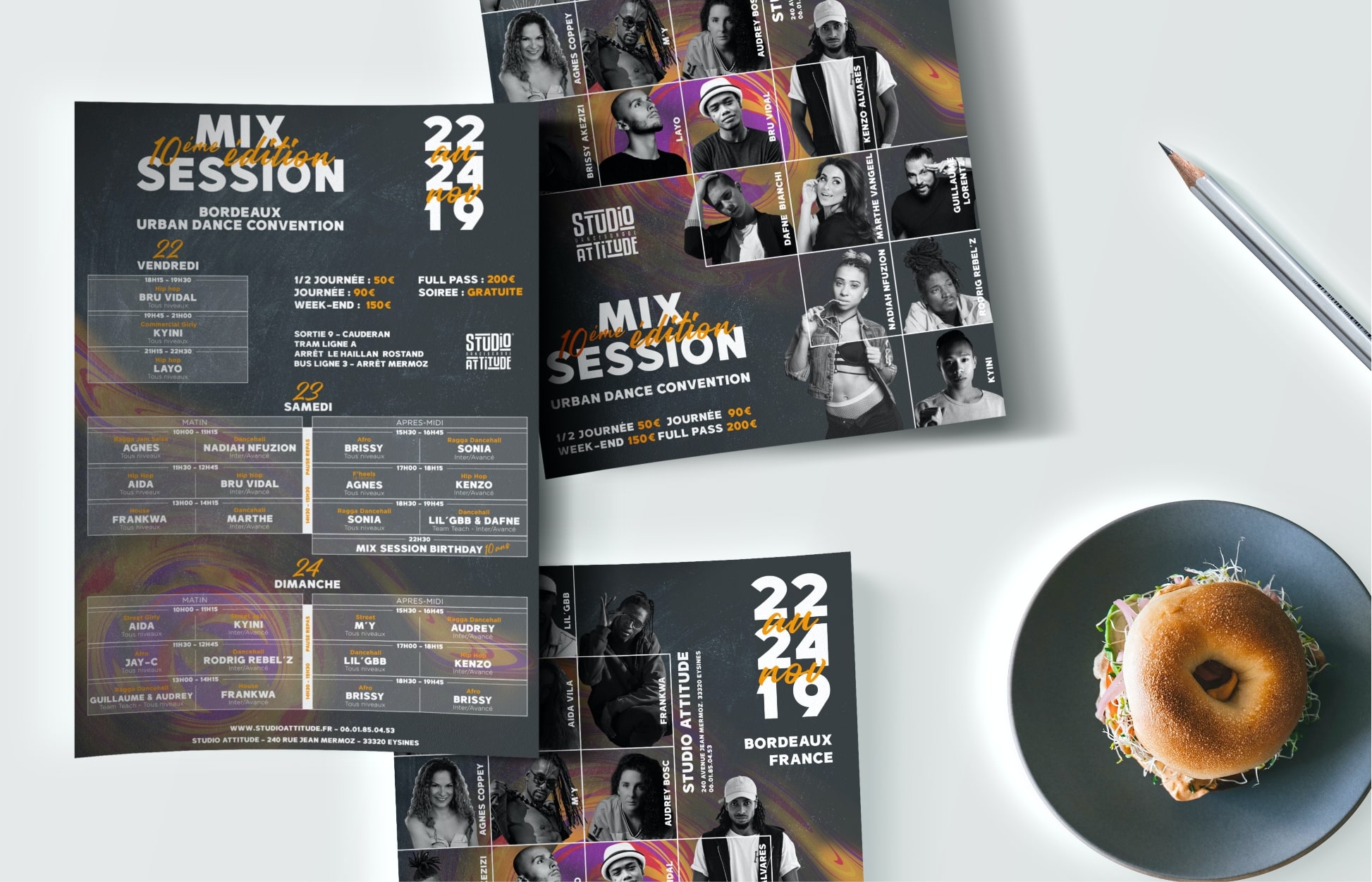 Identité Visuelle Mix Session affiche flyer