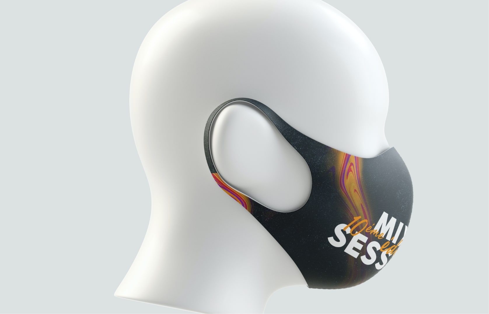 Identité Visuelle Mix Session logotype masque