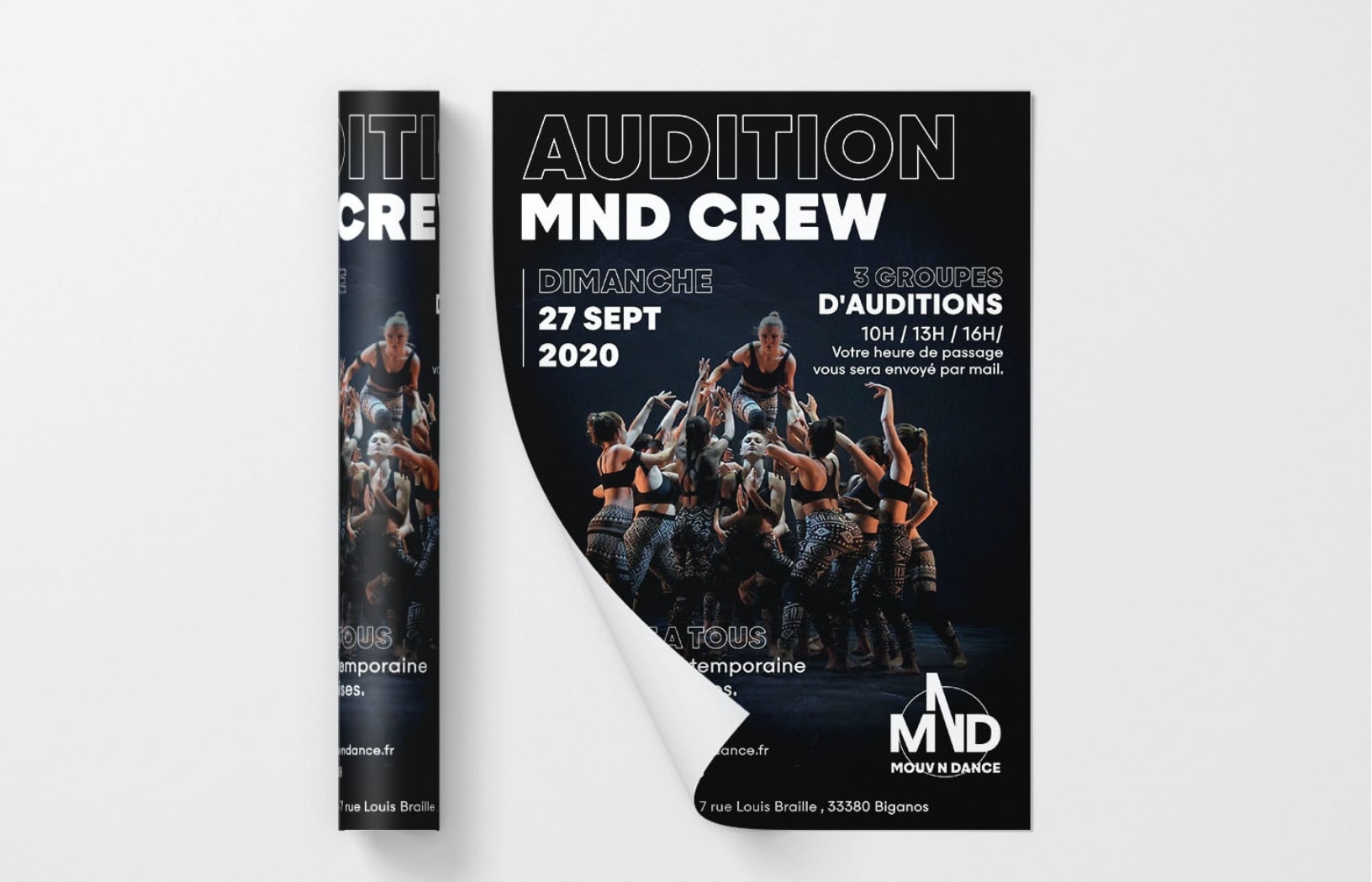 Identité Visuelle Mouv N Dance affiche audition