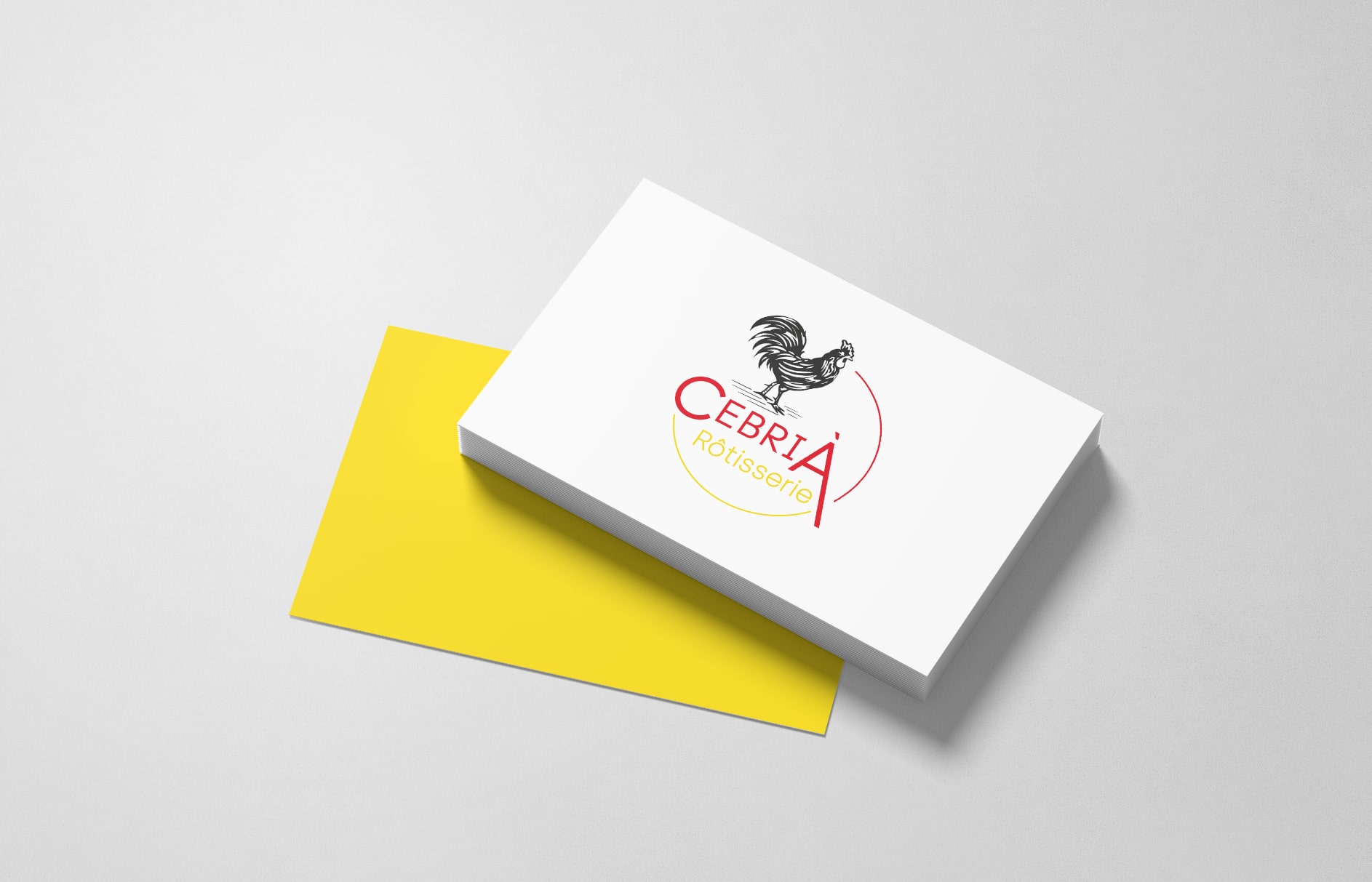 Identité Visuelle Rottisserie Cebria creation logo carte de visite logotype