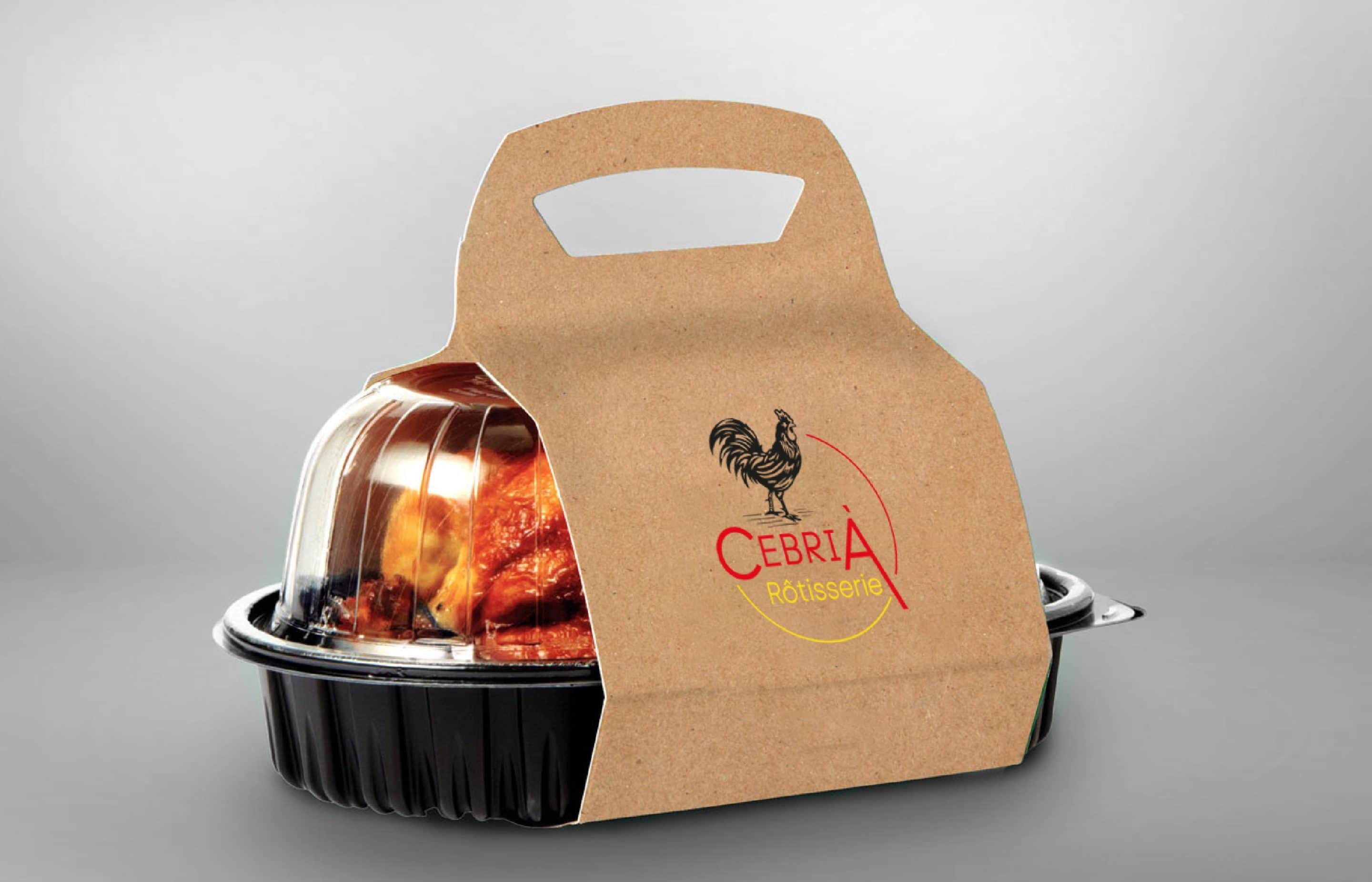 Identité Visuelle Rottisserie Cebria creation logo carte de visite