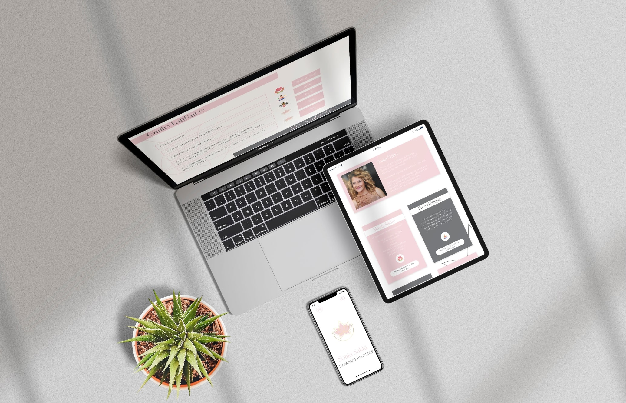 Identité Visuelle Sonia Sakki site web creation wodpress