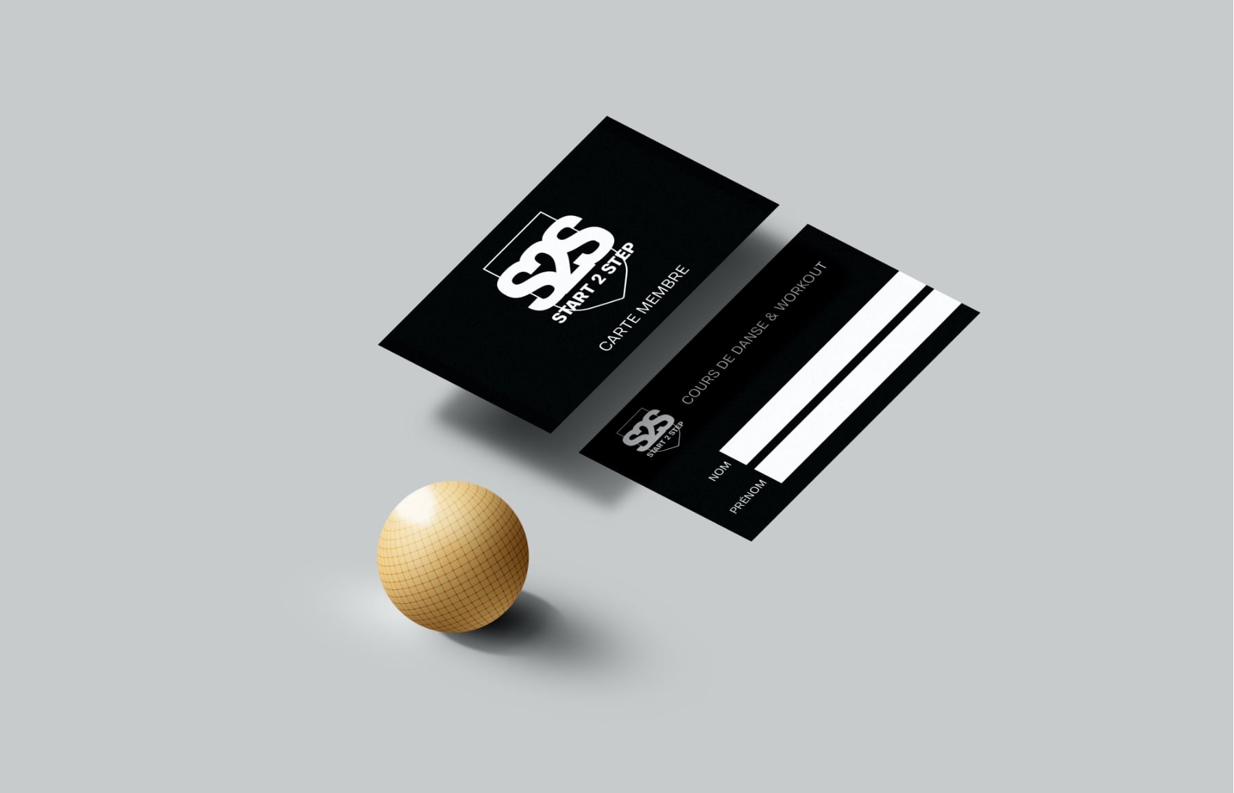 Identité Visuelle Start 2 Step carte membre