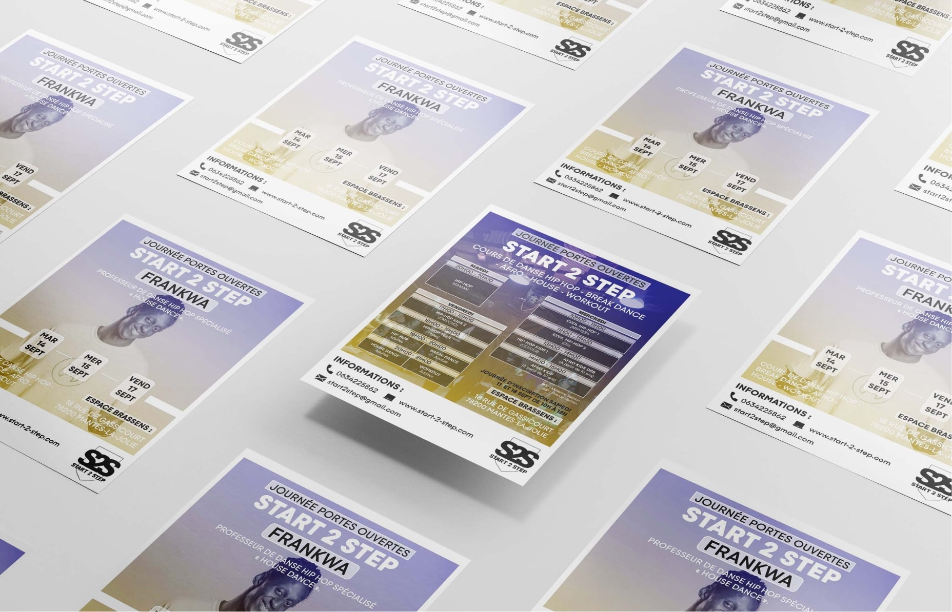 Identité Visuelle Start 2 Step Flyer par prof