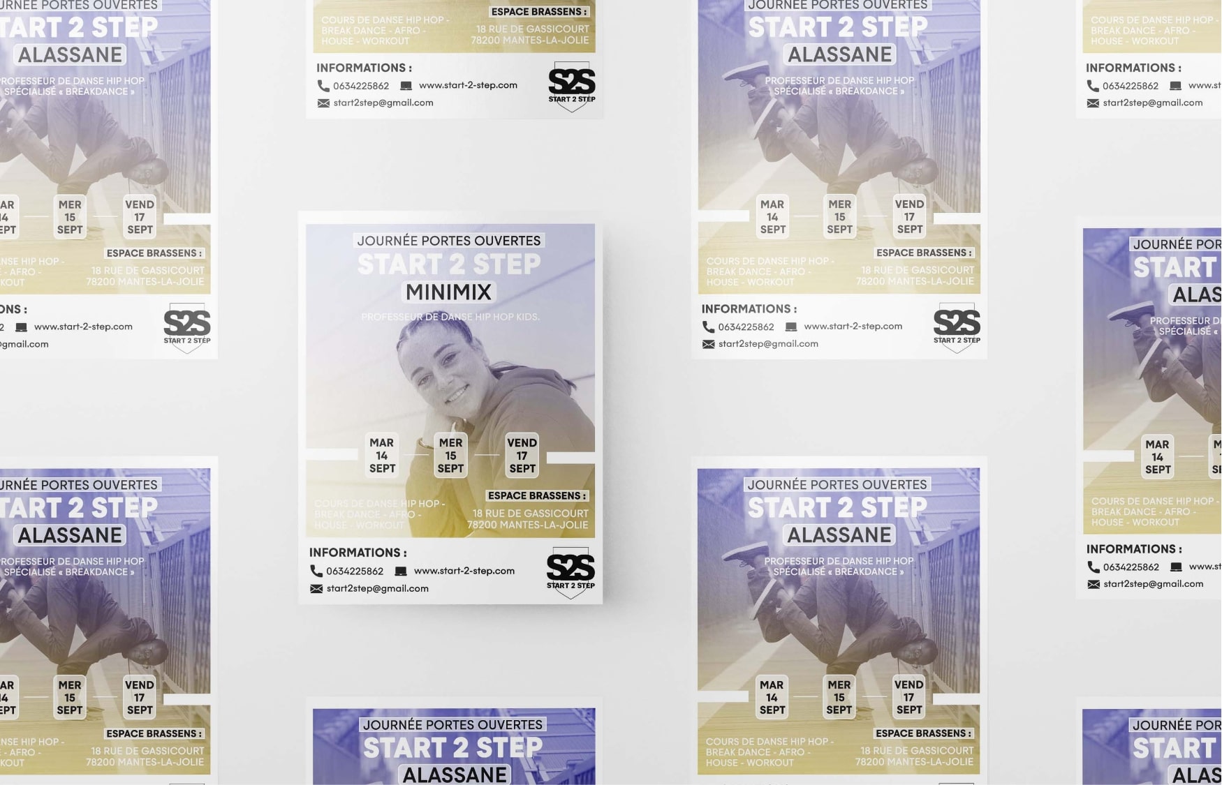 Identité Visuelle Start 2 Step Flyer rentree