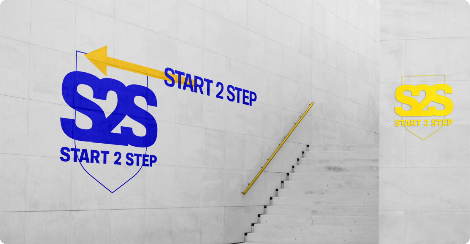 start-2-step-identité-visuelle-mur Découvrez mes créations graphiques, logo école de danse