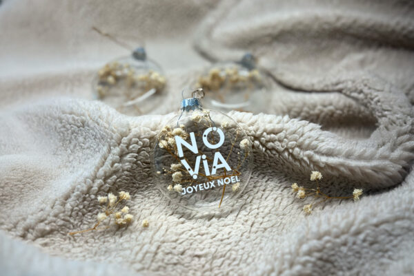 Boule de Noël avec logo personnalisé